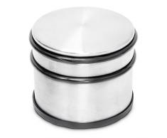 Relaxdays TÃ¼rstopper Hoch, Edelstahl, FÃ¼r Fenster und TÃ¼ren, GroÃ, Gummi-Schutz, FÃ¼r schwere TÃ¼ren, HBT: ca. 7,5 x 9,5 x 9,5 cm, silber