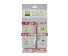 HUNTER SEVENTIES Welpen- und Katzengarnitur, Geschirr inklusive Leine, pink