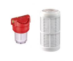 T.I.P. Vorfilter für Garten Pumpen und Hauswasserwerke 5 Zoll + Ersatz-Filtereinsatz