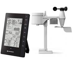 Bresser 5-in-1 PC Wetterstation Funk mit Außensensor für Temperatur, Luftfeuchtigkeit, Windgeschwindigkeit- und Richtung, Luftdruck und Niederschlag (Regenmesser)