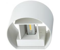 Helestra LED Wandleuchte / IP54 / weiÃ / 3000 K / H: 10 cm, B: 10 cm, Ausladung 10 cm, warmweiÃ A28342.07