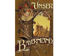 Schatzmix Neuschwanstein Schloss Unser Bayernland Bavaria Metal Sign deko Sign Garten Blech