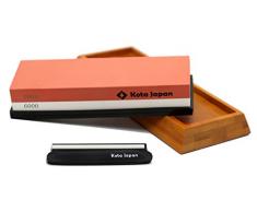 Kota Japan Premium Schleifstein. natürlicher Messer Schleifstein Value Bundle Kit. Angenehme, glatte, Müheloses. Rutschhemmende, die hohe Sicherheit, Superior Qualität, perfekte Geschenk. 1000-6000 White, Rust