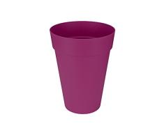 Elho Loft Urban Rund Hoch 35 - Blumentopf - Kirsche - Draußen - Ø 34 x H 45.6 cm