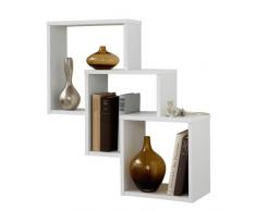 Unbekannt FMD Möbel 297-001 Wandregal Fibi, (B/H/T) 64 x 65.5 x 19 cm, weiÃ