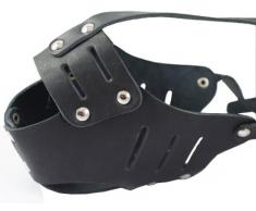 Dogs My Love Echt Leder Käfig Korb Sicher Maulkorb für Hunde # 117 Schwarz – Pudel, Spaniel (Umfang 27,3 cm Schnauze Länge 7 cm)