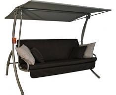 Angerer Drift Smart Hollywoodschaukel 3-Sitzer Design, coffee, 210 x 145 x 160 cm, 411022/270/28