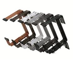 Siena Garden Blumenkastenhalter Premium, 3-fach verstellbar, grün, 2 Stück, 897706