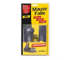 Bayer Garten Rodicum Mausefalle, Schwarz, 5,1 x 14 x 24,5 cm