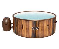 Bestway Lay-Z-Spa Whirlpool Helsinki AirJet aufblasbar für den Winter, 180 x 180 x 66 cm, 5-7 Personen, braun