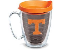 Tervis 1084421 Tennessee Volunteers Logo Tumbler with Emblem and Orange Lid 16oz Mug, Quartz