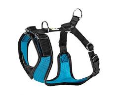 HUNTER MANOA VARIO RAPID Geschirr für kleine Hunde, Mesh-Material, weich, gepolstert, reflektierend, S, blau