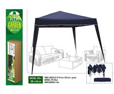Aktive – Falt Pavillon 300 x 300 x 240 cm, Polyester, Blau (COLORBABY 53859)
