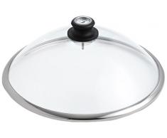 Lotusgrill Standard-Edelstahl Glashaube mit Thermometer