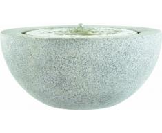 Esteras 851231857 Brunnen für den Garten, Schale, Ø 57 cm, Fiberglas, Granitgrau, Loa