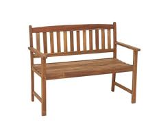 greemotion Bank Borkum akazie, 2-Sitzer aus FSC® zertifiziertem Akazienholz, robuste Gartenbank im Landhaus-Stil, witterungsbeständig und langlebig