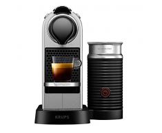 Krups XN761B Nespresso Citiz&Milk Kaffeekapselmaschine (1260 Watt, Wassertankkapazität: 1l, Pumpendruck: 19 Bar) silber