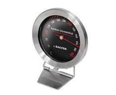 Heston Blumenthal Precision analoges Ofenthermometer von SALTER, Überwachen Sie die Temperatur Ihrer Mahlzeiten, Gut lesbare Messung von 50-300°C, Einstellbares Standbein
