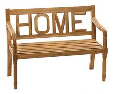 Dehner Gartenbank Home, 2-Sitzer, ca. 120 x 64 x 89 cm, FSC Akazienholz, natur
