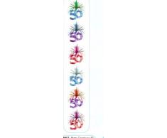 HÃ¤ngedekoration Kaskade L: 2,13 m 50.Geburtstag Girlanden