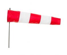 HQ Windspiration 109200 - Windsock Airport 60, UV-beständiges und wetterfestes Windspiel - Höhe: 100 cm, Länge: 60 cm, Ø: 13 cm, inkl. Aufhängung und Bodenanker