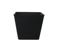 TS Pflanzgefäß, Cera-Mix Pflanzkübel Sara, frostbeständig und leichtgewichtig, blackwash, 24x24x21 cm, 136515