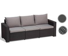 Allibert Lounge Sofa California 3-Sitzer, graphit/panama cool grey