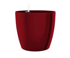 Emsa Blumenkübel für den Innenbereich, Selbstbewässerungssystem, Ø 36 cm, Rubinrot, Casa Brilliant, 517573