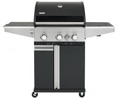 Tepro Gasgrill Brookfield, 3 Edelstahl-Brenner, je ca. 2,9 kW, 1 Seitenbrenner, ca. 2,9 kW | 55 x 138 x 118 cm, 3170