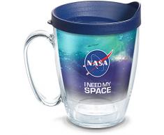 Tervis Thermobecher mit Wickelverschluss, Deckel Marineblau 16oz Mug farblos