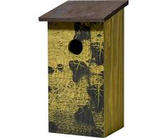 dobar 11025e Klassischer Nistkasten mit Baumrinde-Aufdruck Fagus sylvatica, Meisenkasten zum Aufhängen, 15.5 x 14.5 x 30 cm, Motiv: Einheitsgröße, Buche
