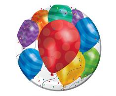Creative Converting 427800 Dinner Plates Essteller, Papier, Luftballon Blast