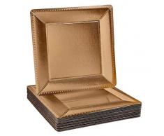 Silver Spoons Platzteller 20 PC Gold Quadratisch