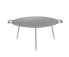 MUURIKKA Grillpfanne 48cm, Outdoor Pfanne, Feuerpfanne mit Beinen, robuster Walzstahl