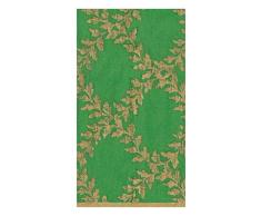 Caspari 13952G Acanthus Trellis Paper Guest Towel Napkins in Green, Per Package Gästehandtuchservietten aus Papier, mit Spalier, Grün, 15 Stück