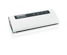 Leifheit Vakuumiergerät Vacu Power 300, Vakuumierer zum Konservieren, Lebensmittel bleiben 5x länger frisch, ideal zum Sous-Vide-Garen, Folienschweißgerät inkl. 10 Vakuumierbeuteln 20x30cm