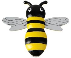 Esschert Design Fensterthermometer, Temperaturmesser Motiv Biene mit Saugnapf, von Innen ablesbar, ca. 22 cm x 20 cm