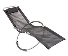 Dajar 48098 Schaukelsessel Gregoire Patio Schwarz 170 x 65 x 81 cm