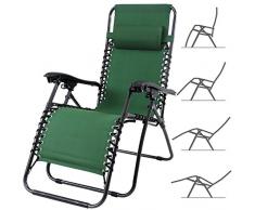 Bakaji 2830487 Gartenliege, Grün