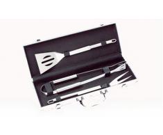Küchenprofi 3 teilig (Zange, Wender, Fleischgabel) im Alukoffer