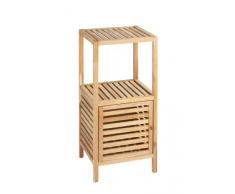 Wenko 20352100 Regal Norway mit Tür, walnussholz, 39.5 x 86 x 35.5 cm, walnuss