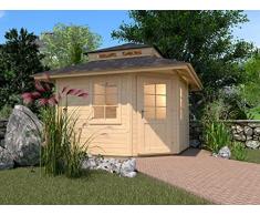 weka Gartenhaus 149 5-Eck m.Dachaufsatz Gr.2, 28 mm