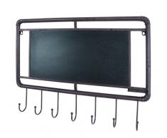 Haku-Möbel 28994 Wandgarderobe Metall, vintage, 6 x 65 x 46 cm