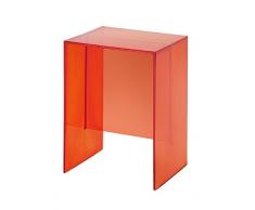 Kartell Max-Beam Hocker, Plastik, dunkel orange, 27 x 47 x 33 cm