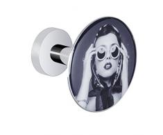 Wenko 50423100 Wandhaken Design Retro Girl, Zinkdruckguss, 6 x 5 x 6 cm