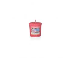 YANKEE CANDLE Votivkerze Garten am Meer 49g, Glas, Rosa, 4.6 x 4.5 x 5.3 cm