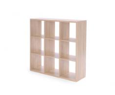 Raumteiler 9 Fächer - Bücherregal, Standregal (verschiedene Farben), 25 mm, made in Germany