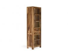 massivum Regal Torino 60x200x40 cm Palisander braun gewachst