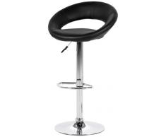 AC Design Furniture 25441 Barhocker 2-er Set Thilde, Kunstleder schwarz