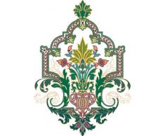 Indigos 4051719700596 Wandtattoo MF010 wundervolles Ornament Blumen Tribal 96 x 68 cm